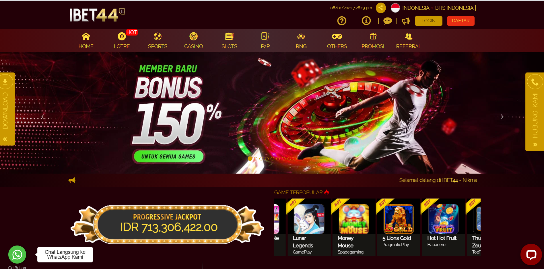 Indo Bookie Review - Situs Judi Slot dan Live Casino Terpercaya | Ibet44