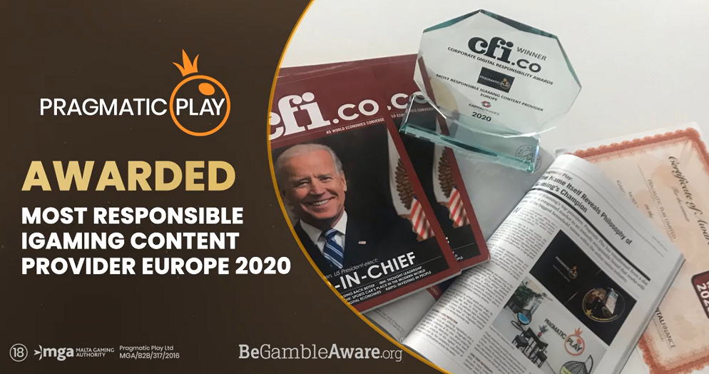 Pragmatic Play Mendapat Penghargaan di Eropa oleh CFI.co